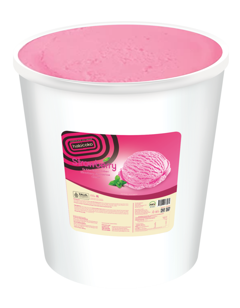Bucket Ice Cream Strawberry 8L